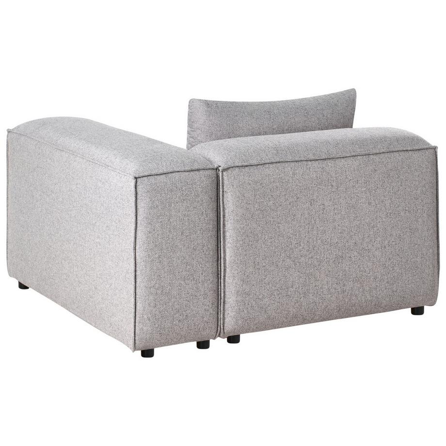 Beliani Module d'angle en Tissu Moderne BRANDE  