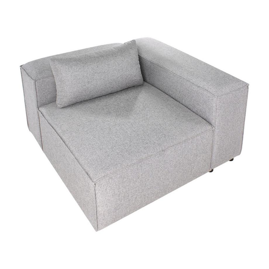 Beliani Module d'angle en Tissu Moderne BRANDE  