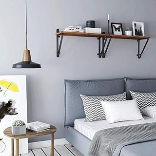 Pricenet Mensole galleggianti marrone rustico, carico di 15 kg, installazione facile  