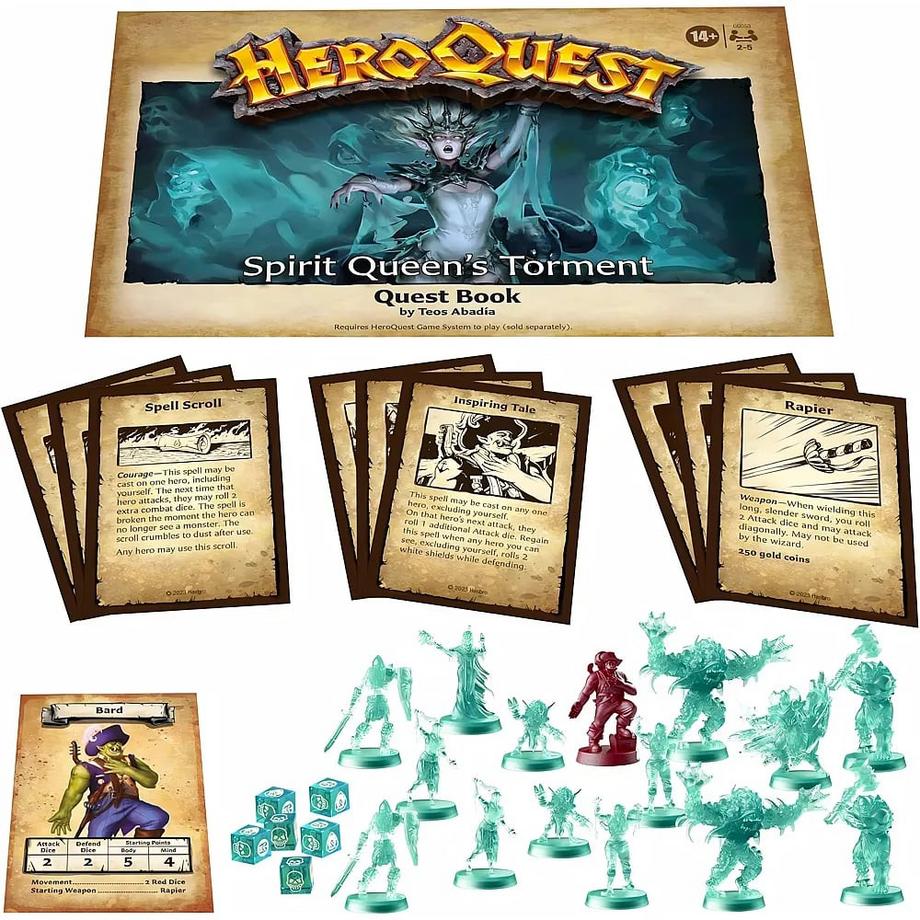 Avalon Hill  HEROQUEST SPIRIT QUEENS TORMENT QUEST PK 