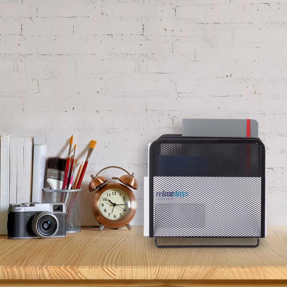 B2X Raccoglitore per cataloghi in metallo con 5 scomparti  