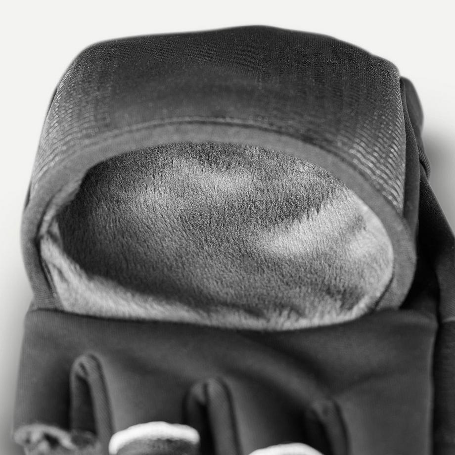 FORCLAZ  Guanti uomo antivento trekking montagna poliestere 