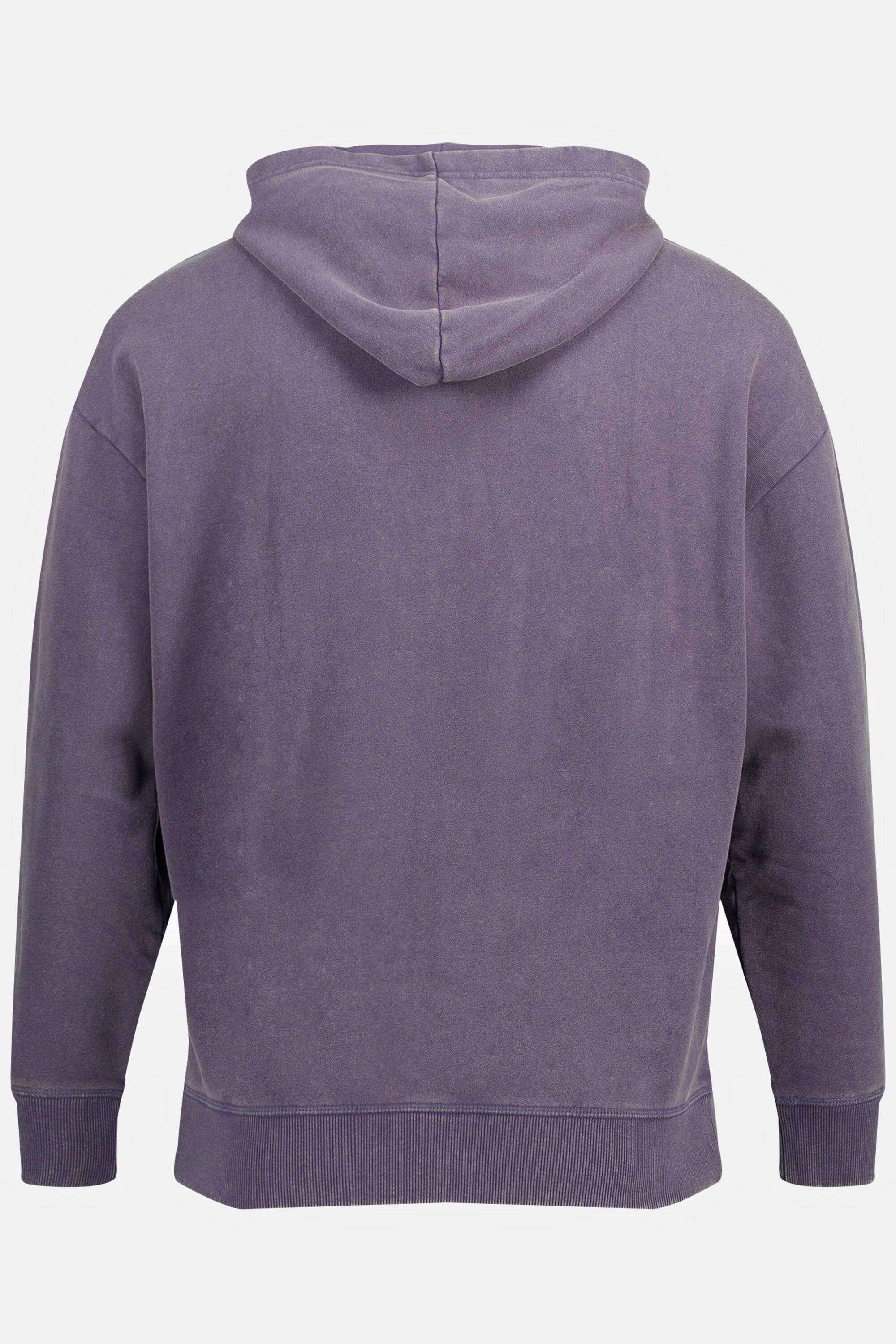 Sthuge  Sweat à capuche STHUGE aspect délavé, coupe oversize gris violet 