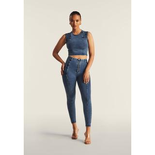 FREDDY Kurzes ärmelloses Slim Fit Top  