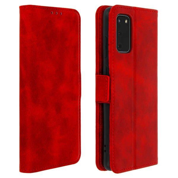 Avizar  Custodia Flip Galaxy S20 Rosso 