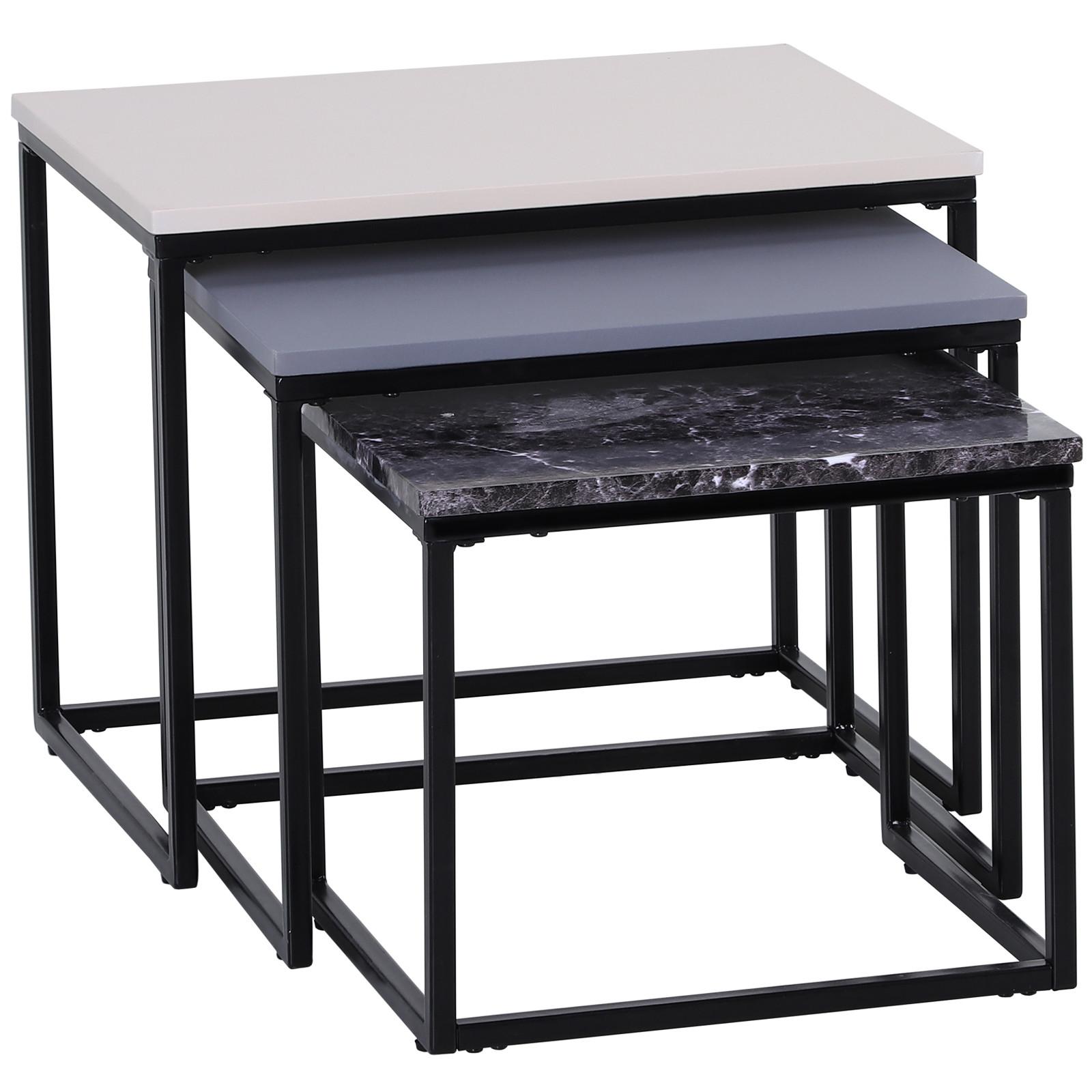 HOMCOM Ensemble de table basse  