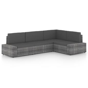Garten-lounge-set poly-rattan