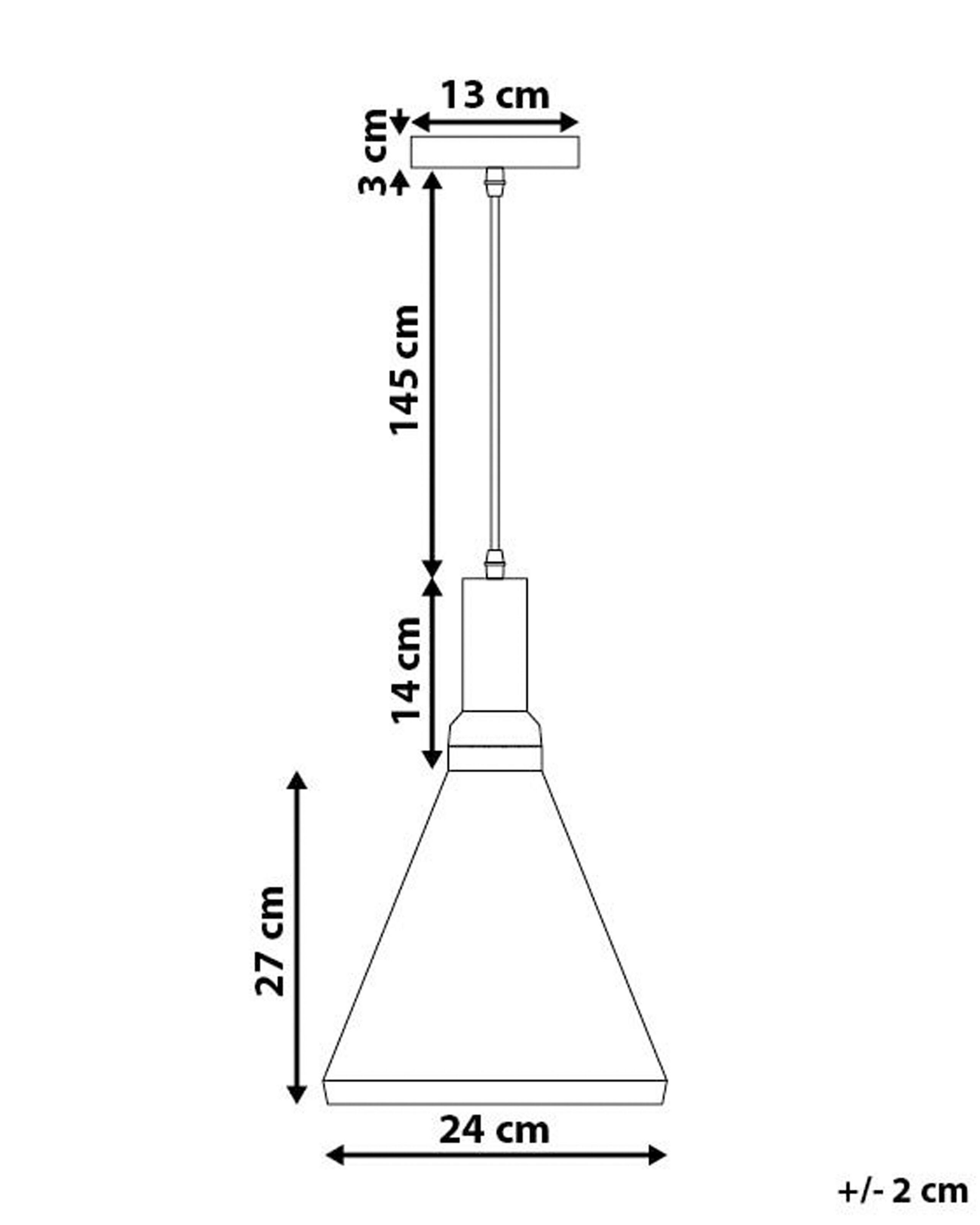 Beliani Lampe suspension en Aluminium Moderne MACKENZIE  