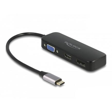 DeLock  64156 Notebook-Dockingstation & Portreplikator Kabelgebunden Thunderbolt 3 Schwarz 