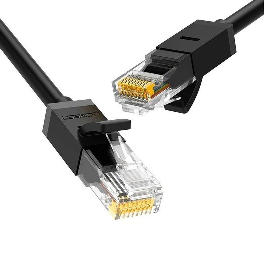 Ugreen Ethernet-Netzwerkkabel RJ45, Cat6, UTP, 1000 Mbit/s, 10 m – Schwarz