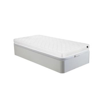 Ensemble 90 x 190 cm sommier coffre blanc + matelas mousse ép.15cm - DANAE II de YSMÉE