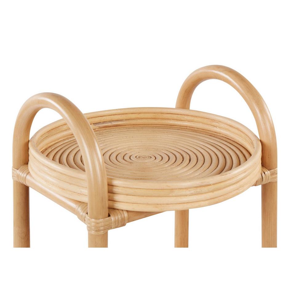 Beliani Table d'appoint en Rotin Boho TROOLIE  
