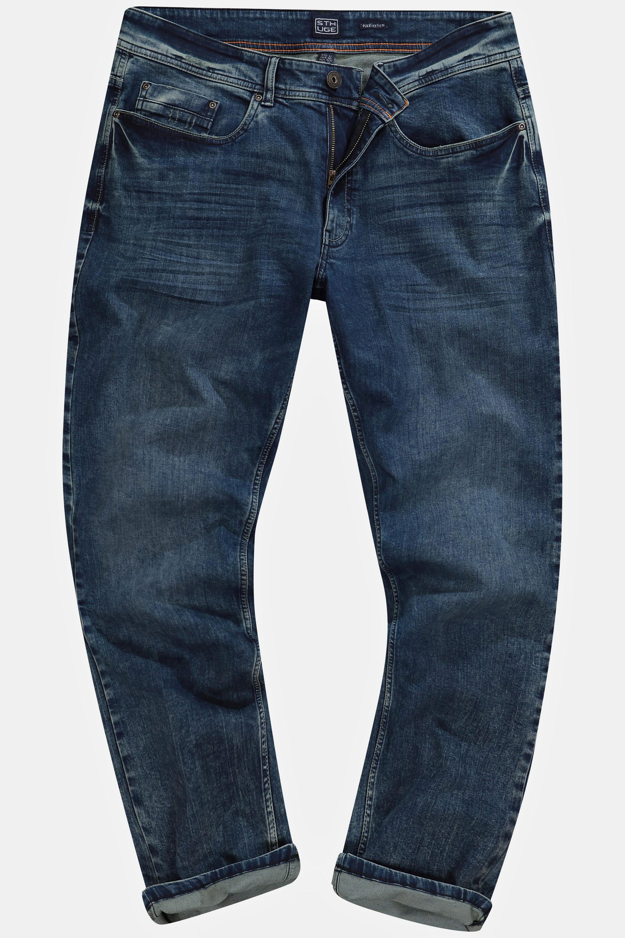 Sthuge  Jeans, Loose Fit, Dirty Wash, 5-Pocket, bis 72/36 