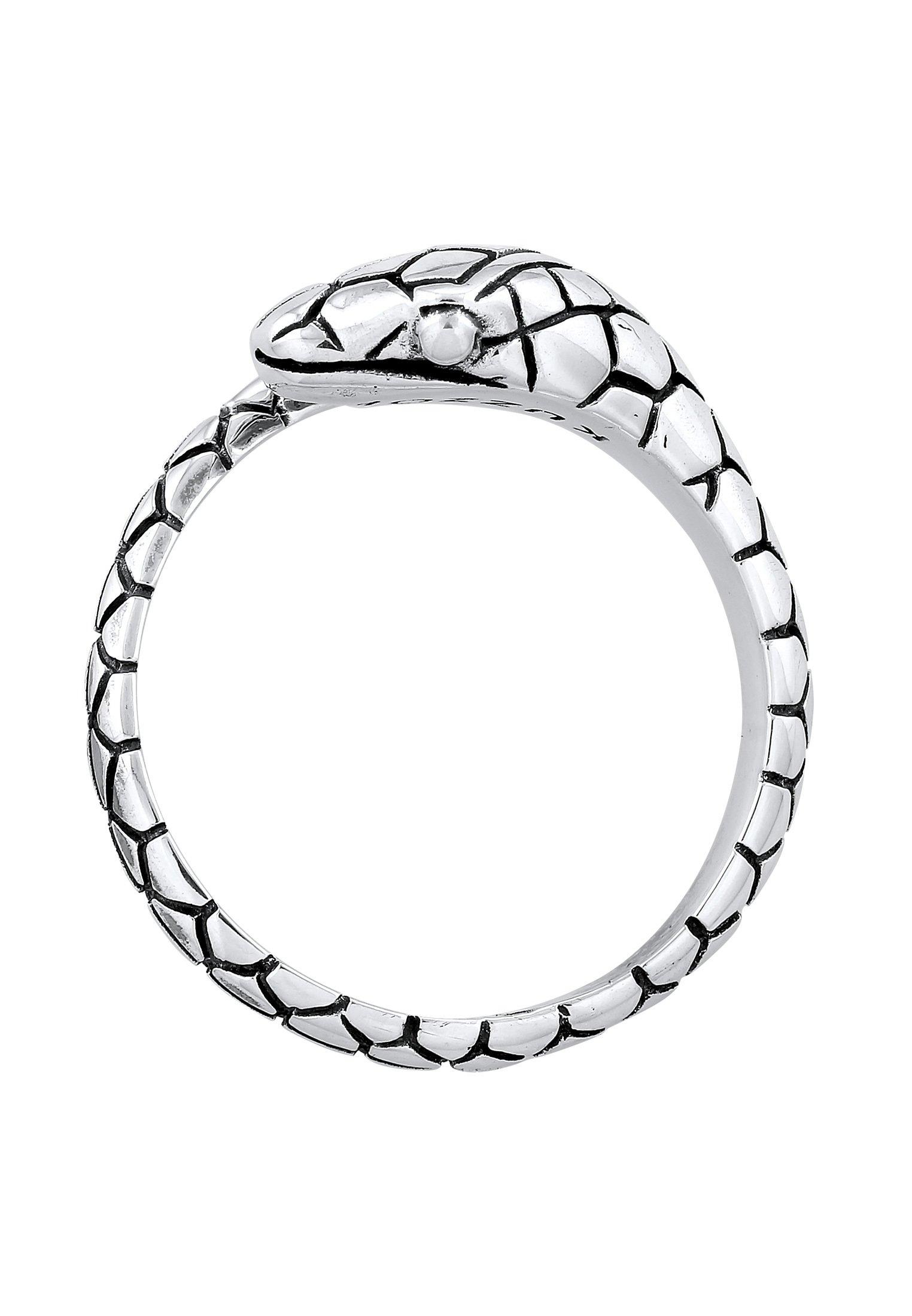 Kuzzoi  Bague Herren Schlange Kraft 925 Silber 