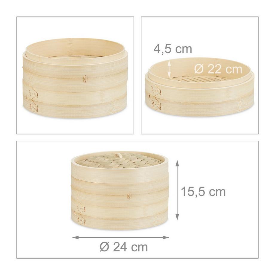B2X Bambusdämpfer mit 24 cm Durchmesser  