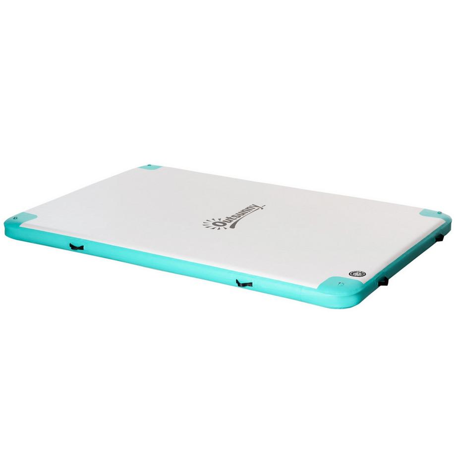 Northio  Aufblasbare Badeinsel Bis 500 Kg Belastbarkeit Schwimminsel Für Pool See Liegeinsel Kunststoff 304 X 204 X 15 Cm 