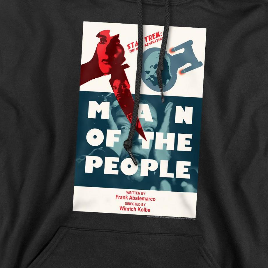 Star Trek The Next Generation Season 6 Episode 3 Felpa con Cappuccio  