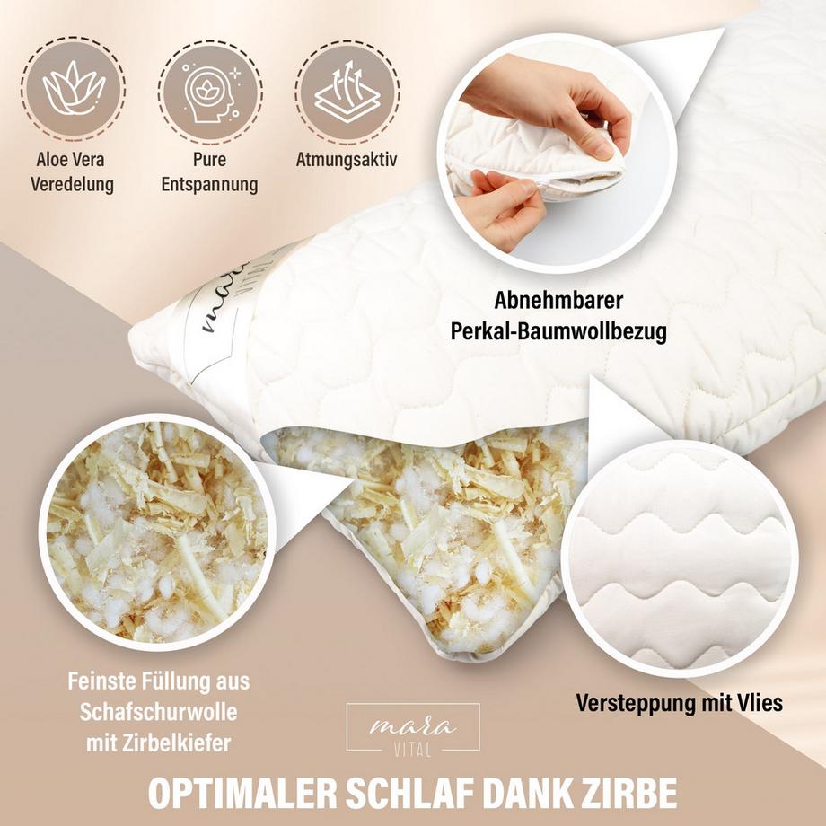Mara Vital Mara Vital Cuscino Bio GOTS Premium Pino Cembro  
