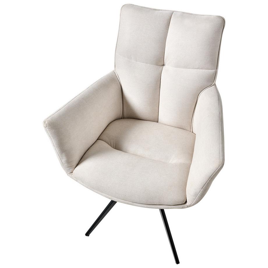 Beliani Sedia da pranzo en Tessuto  CORBIE  