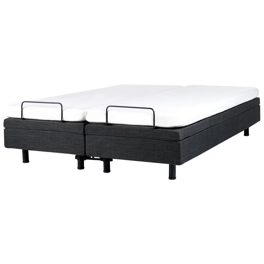 Beliani Lit réglable sans tête de lit en Tissu Moderne DUKE  