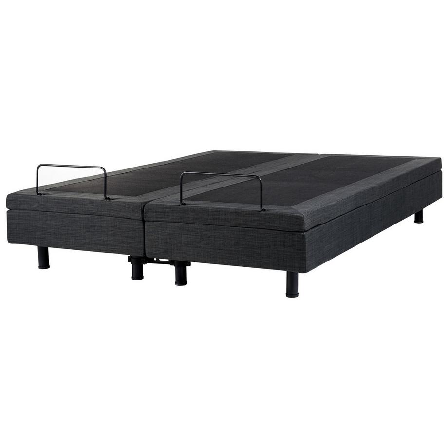 Beliani Lit réglable sans tête de lit en Tissu Moderne DUKE  