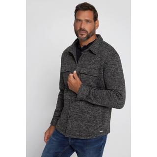 JP1880  Chemise / surchemise Outdoor en maille polaire ; manches longues et col Kent - coupe Modern Fit 