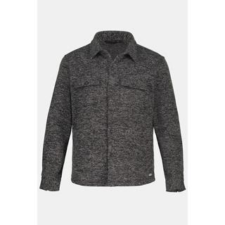 JP1880  Chemise / surchemise Outdoor en maille polaire ; manches longues et col Kent - coupe Modern Fit 