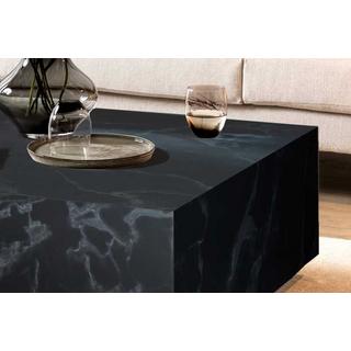 mutoni Table basse en marbre noir 90x90  