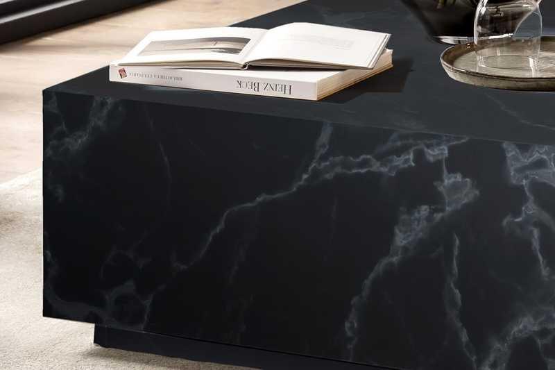 mutoni Tavolino in marmo nero 90x90  