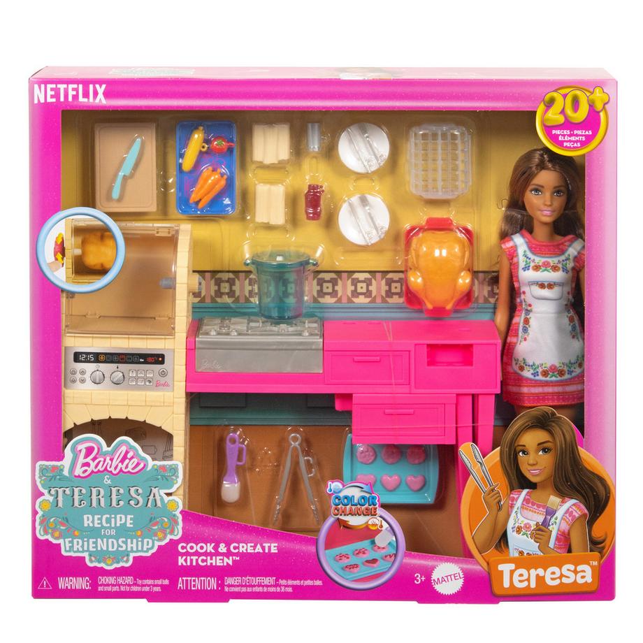 Barbie  Teresa-Modepuppe mit Küchenspielset 