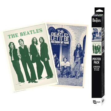 Poster - Packung mit 2 - The Beatles - Retro