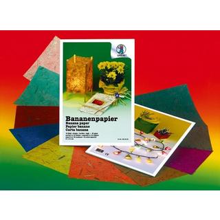 Ursus URSUS Bananenpapier 21x31cm 8650099 35g, 10 Farben ass. 10 Blatt  