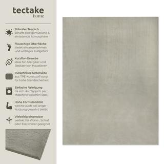 Tectake Tapis à poils ras SOFT ZONE surface douce  