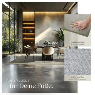 Tectake Tapis à poils ras SOFT ZONE surface douce  