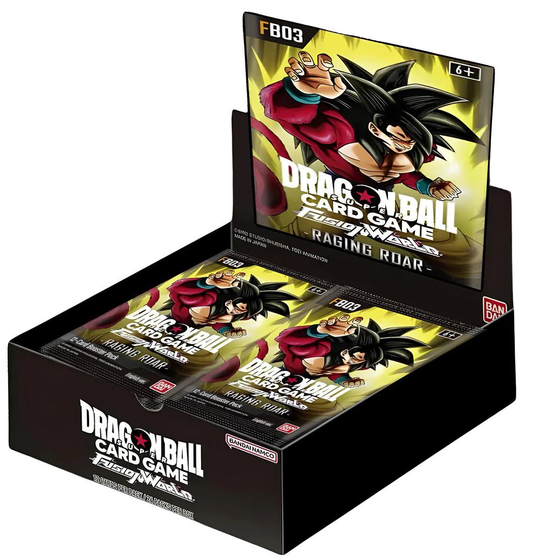 Bandai  Fusion World Raging Roar FB03 Booster Display - Dragon Ball Super Card Game - EN 