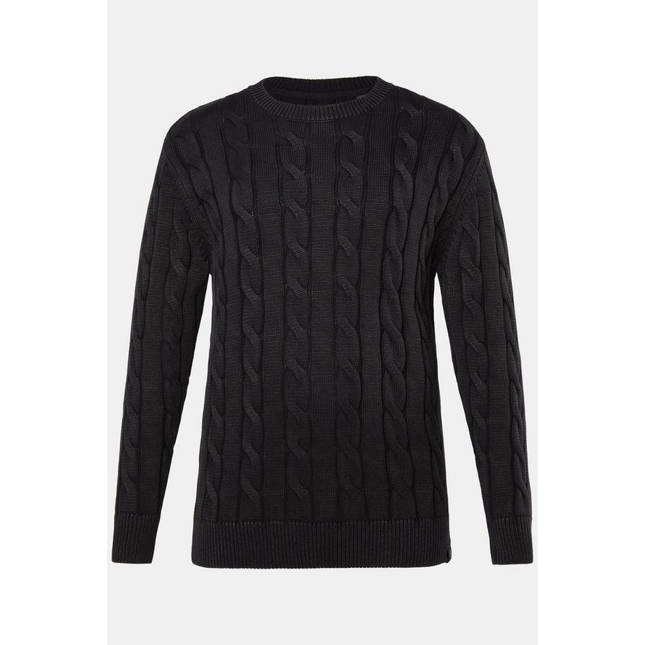 Sthuge Zopfstrick Vintage Look Pullover  