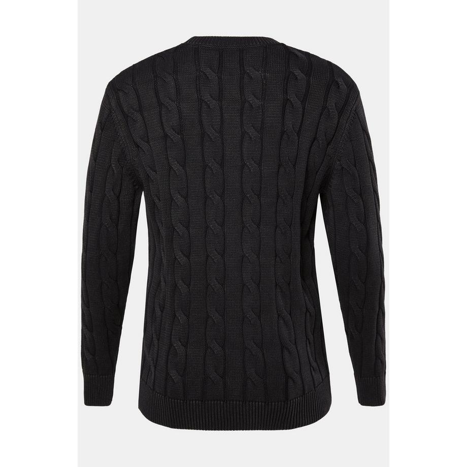 Sthuge Zopfstrick Vintage Look Pullover  