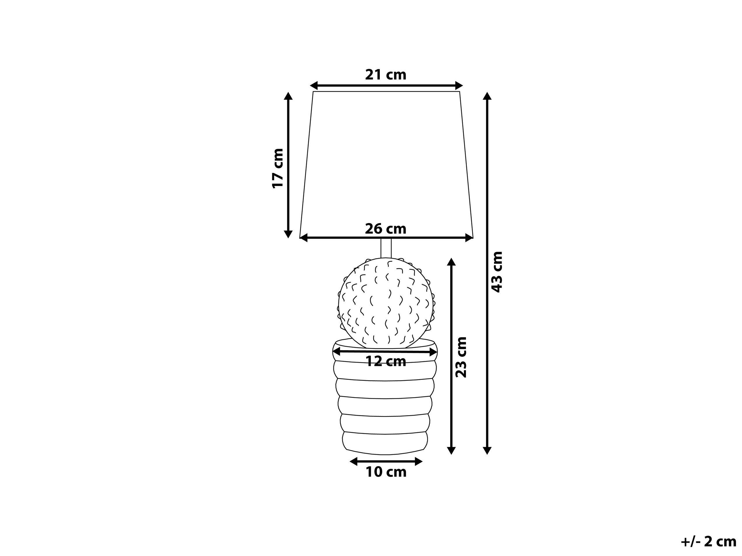 Beliani Lampada da tavolo en Ceramica Moderno VELISE  