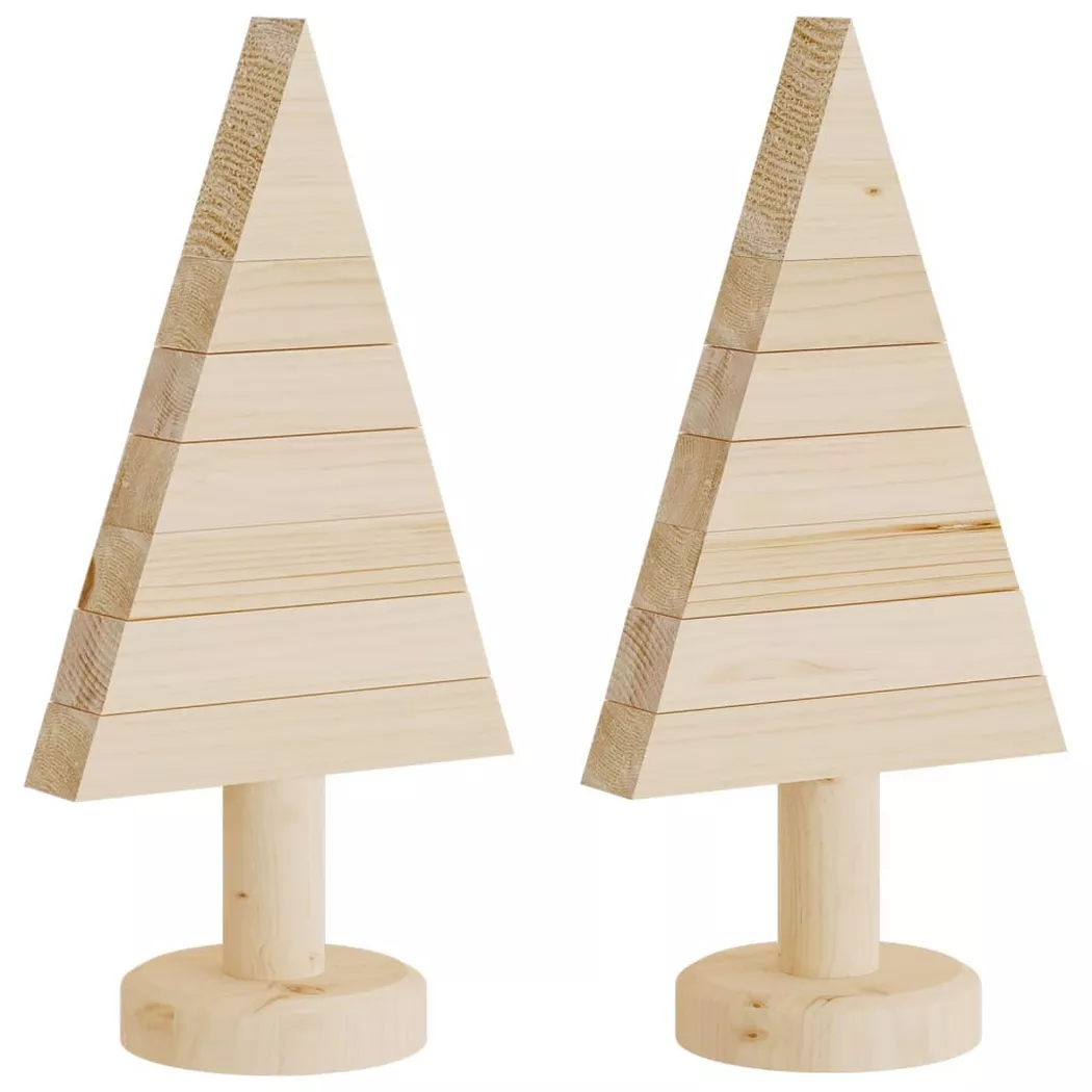 VidaXL - Weihnachtsbaum holz massivholz kiefer, One Size, Braun