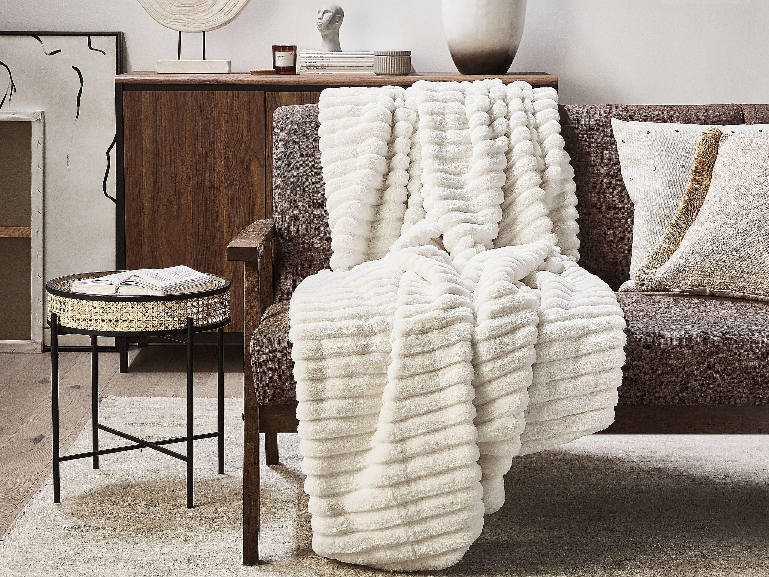 Beliani ABTEH Couverture Polaire Scandinave en Polyester  