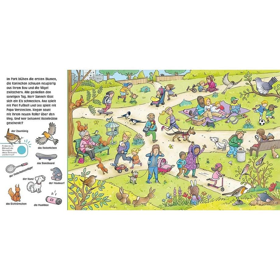 Hör mal (Soundbuch): Wimmelbuch: Wald und Wiese Hofmann, Julia; Becker, Stéffie (Illustrationen) Couverture rigide 