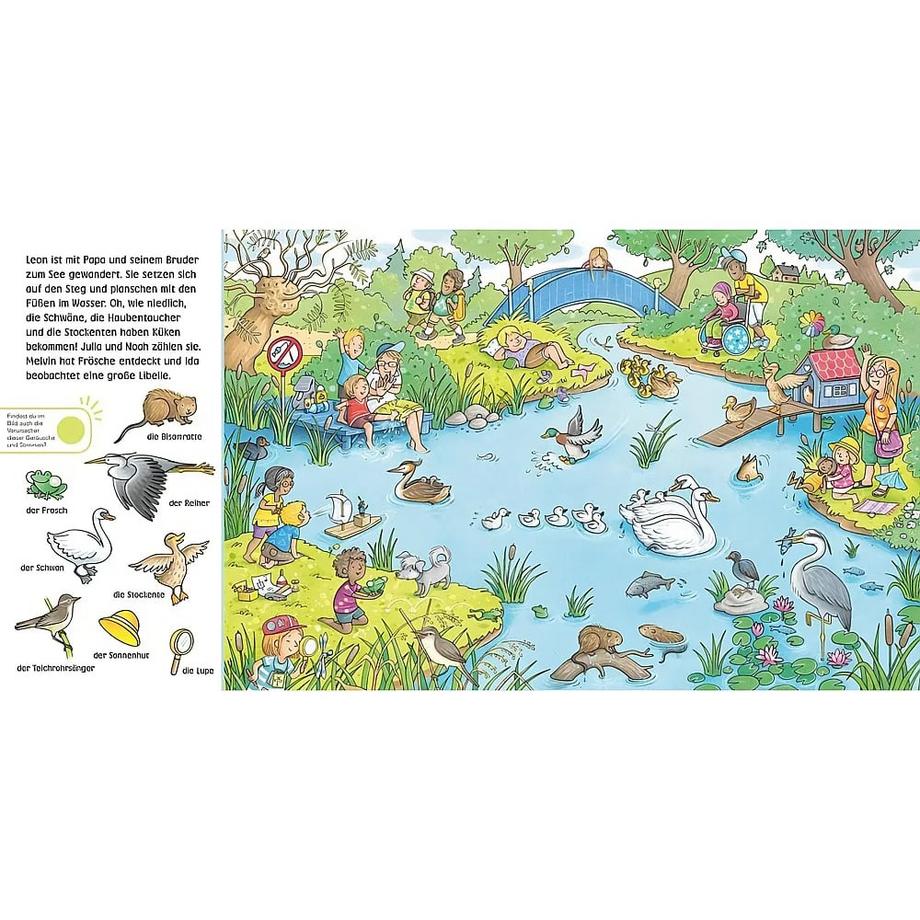 Hör mal (Soundbuch): Wimmelbuch: Wald und Wiese Hofmann, Julia; Becker, Stéffie (Illustrationen) Couverture rigide 