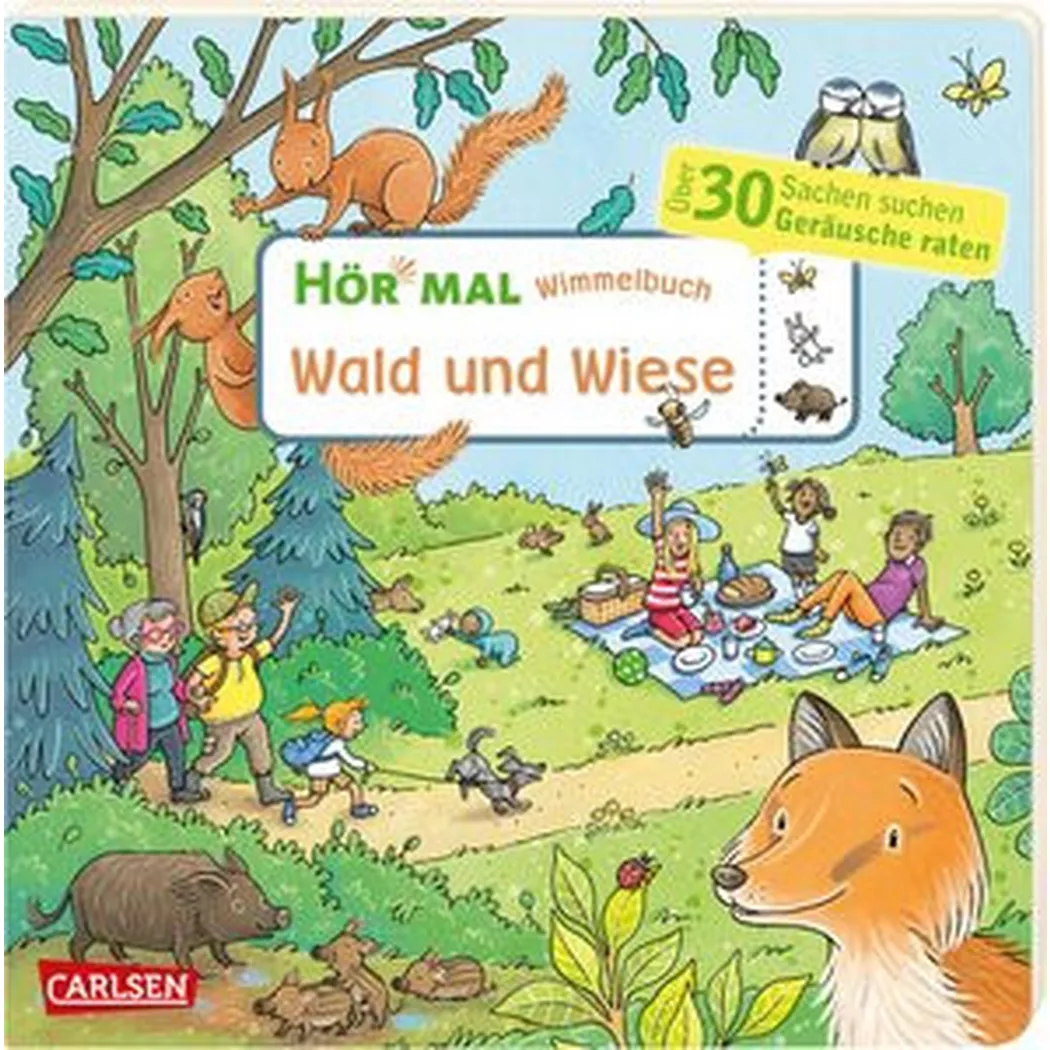 Carlsen - Hör mal (Soundbuch): Wimmelbuch: Wald und Wiese, Hofmann, Julia; Becker, Stéffie (Illustrationen)