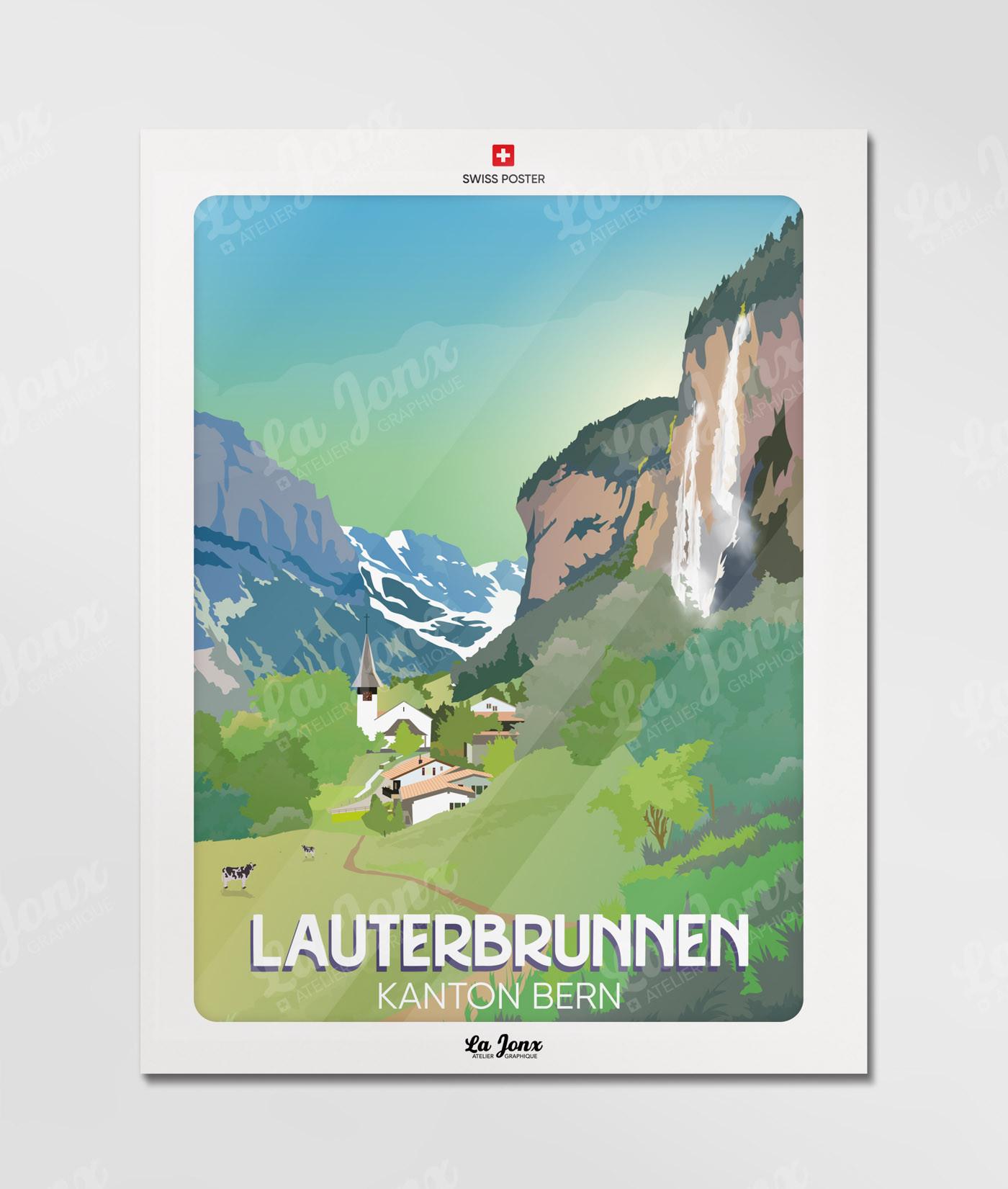 La-Jonx Affiche de Lauterbrunnen  