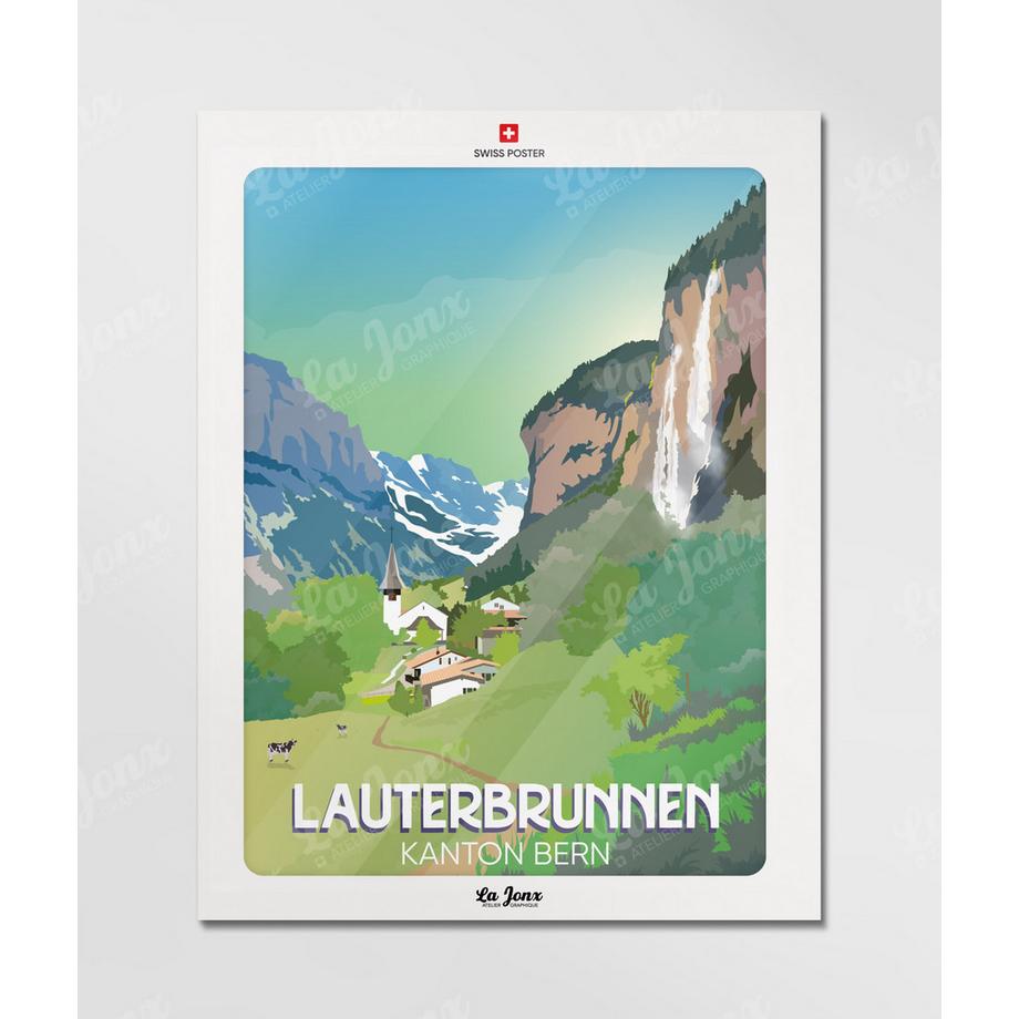 La-Jonx Affiche de Lauterbrunnen  