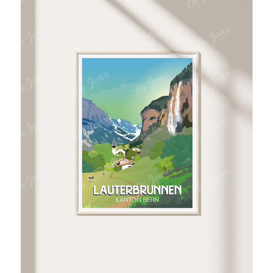 La-Jonx Affiche de Lauterbrunnen  