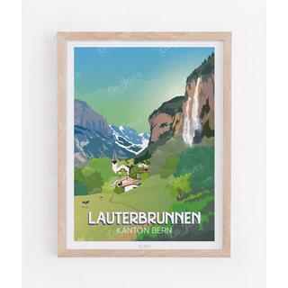 La-Jonx Affiche de Lauterbrunnen  