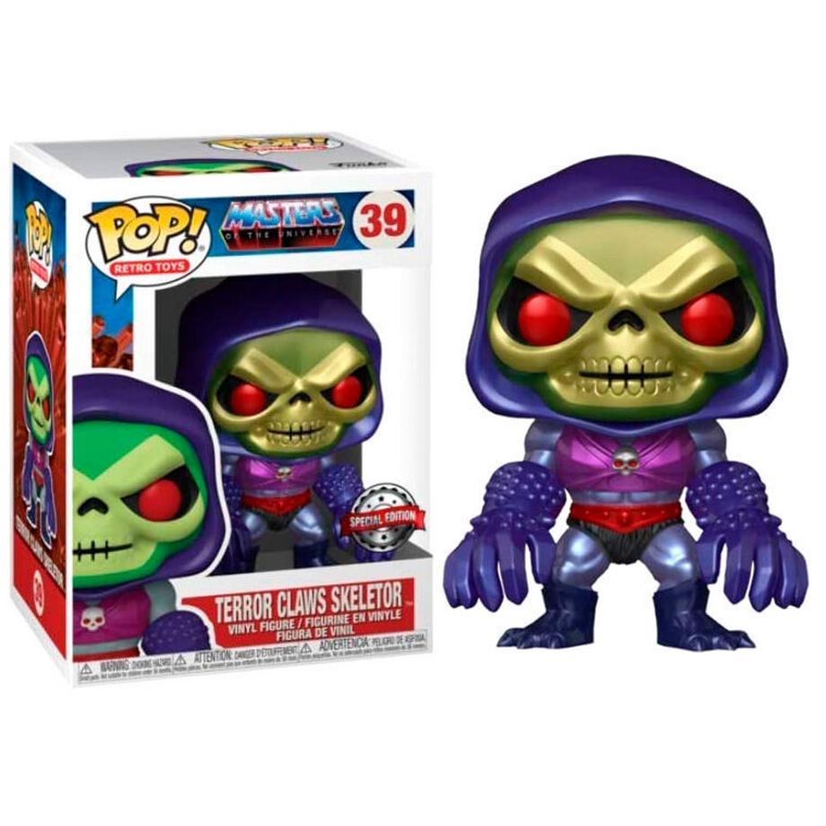 Funko  Figurine POP Les Maîtres de l'Univers Skeletor avec Terror Claws Metallic Exclusive 