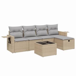 VidaXL set divano da giardino Polirattan  