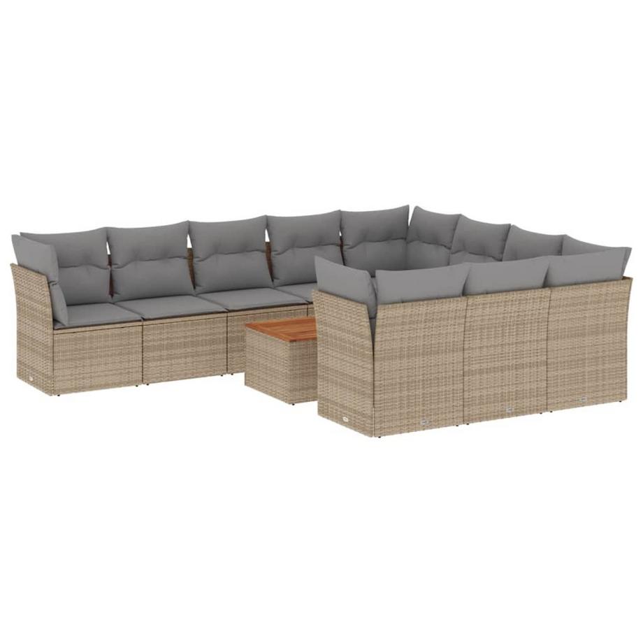 set divano da giardino Polirattan